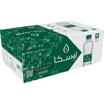 أوسكا مياه شرب معبأة صندوق 40 × 330 مل 40 × 330 مل - أوسكا