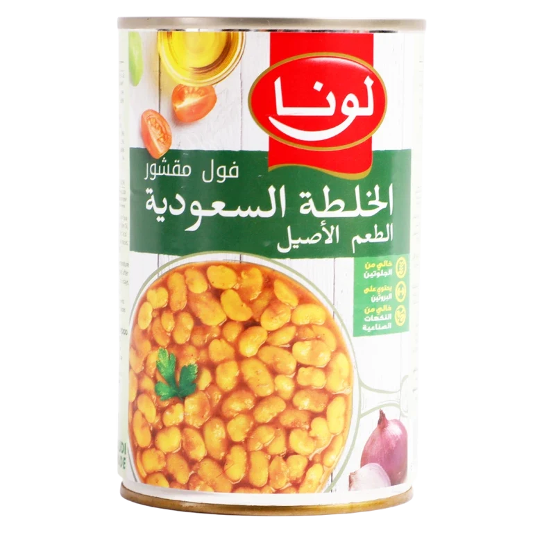 لونا فول مقشور بالخلطة السعودية 450 جم 450 جم - لونا