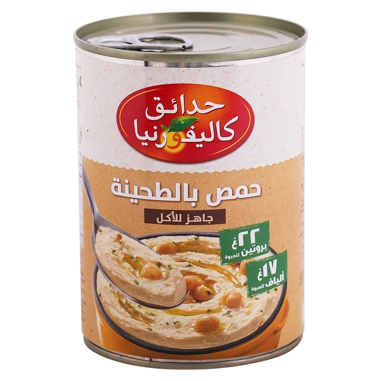 حدائق كاليفورنيا حمص بالطحينة 400 جم 400 جم - حدائق كاليفورنيا