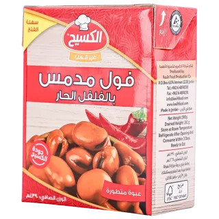 الكسيح فول مدمس بالفلفل الحار 390 جم 390 جم