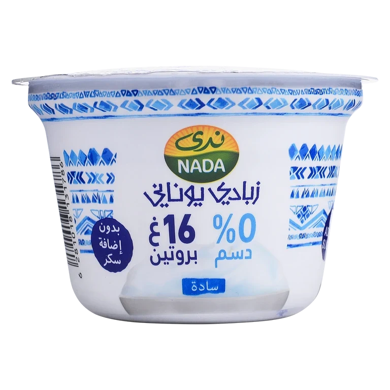 ندى زبادي يوناني سادة 0% دسم 160 جم 160 جم - ندى
