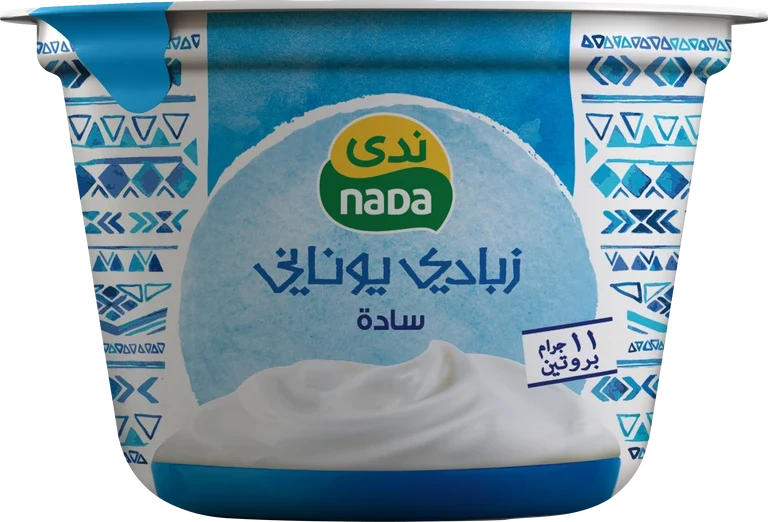 ندى زبادي يوناني سادة كامل الدسم 160 جم 160 جم - ندى