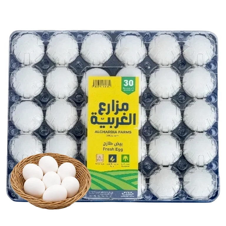 مزارع الغربية بيض كبير و وسط 30 حبة 30 حبة - مزارع الغربية