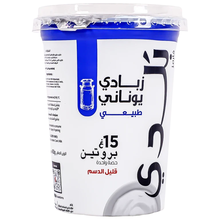 بلدي زبادي يونانى بروتين قليل الدسم 450 جم 450 جم - بلدي