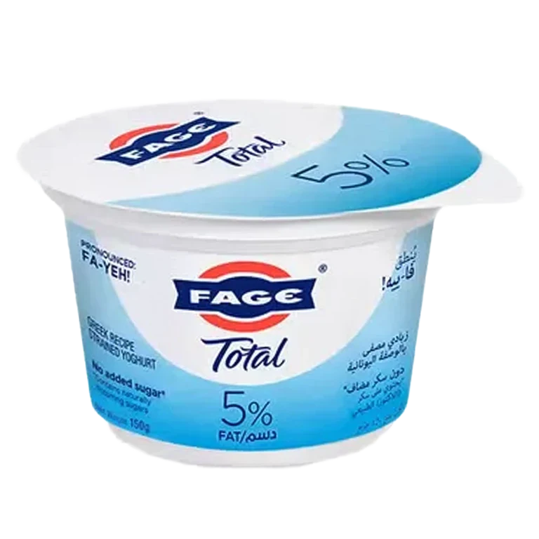 فاج زبادي يوناني سادة 5% دسم 150 جم 150 جم - فاج