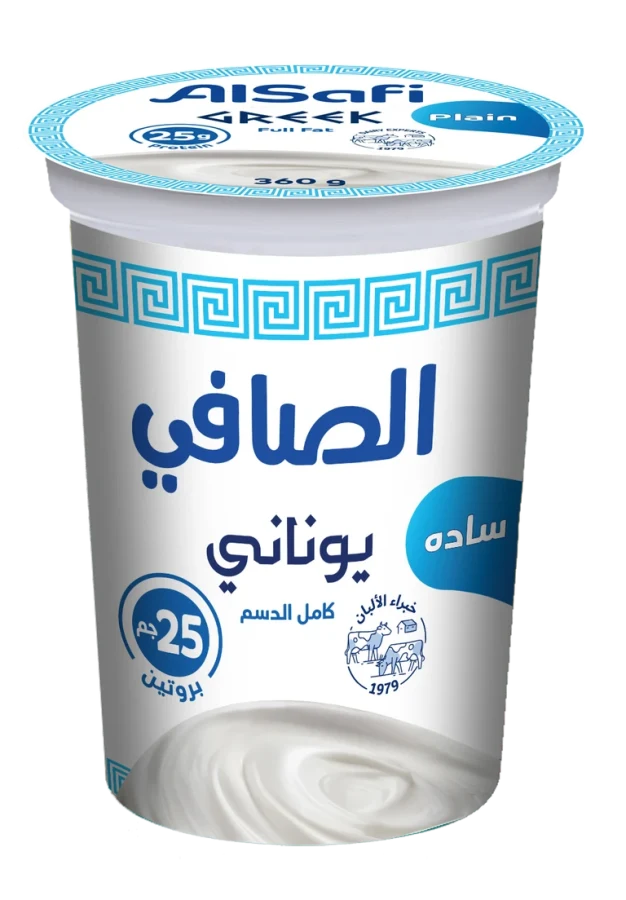 الصافي زبادي يوناني سادة 360 جم 360 جم - الصافي