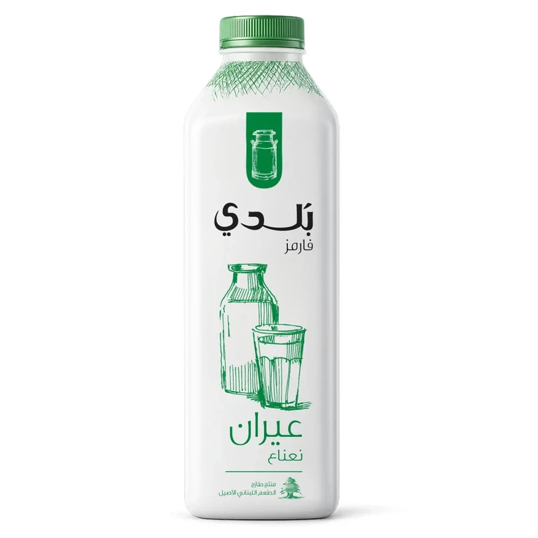 بلدي لبن عيران بالنعناع 1 لتر 1 لتر - بلدي