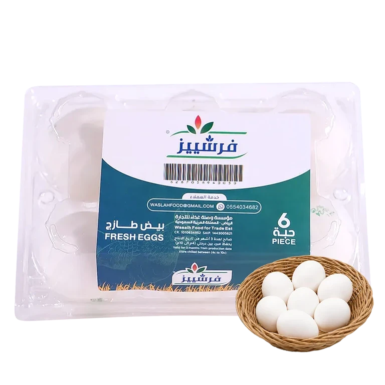 فرشييز بيض كبير 6 حبات 6 حبة - فرشييز