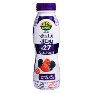ندى مشروب الزبادي اليوناني قليل الدسم التوت والفواكهة المشكلة 330 مل 330 مل