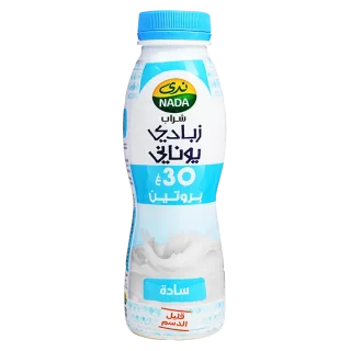 ندى مشروب الزبادي اليوناني قليل الدسم سادة 330 مل 330 مل