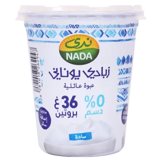 ندى زبادي يوناني سادة 0% دسم 360 جم 360 جم