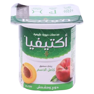 أكتيفيا زبادي بالخوخ والمشمش 120 جم 120 جم