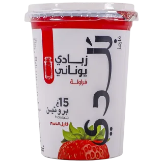 بلدي زبادي يوناني بروتين فراوله قليل الدسم 450 جم 450 جم