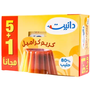 دانيت كريم كراميل 5 حبات 1 مجانا 80 جم 6 × 80 جم