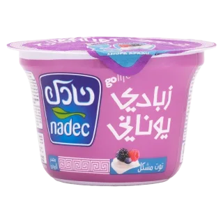 نادك زبادي يوناني بالتوت مشكل 160 جم 160 جم