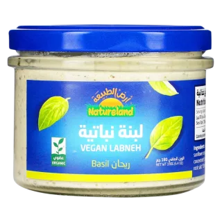 أرض الطبيعة لبنة نباتية بالريحان 180 جم 180 جم