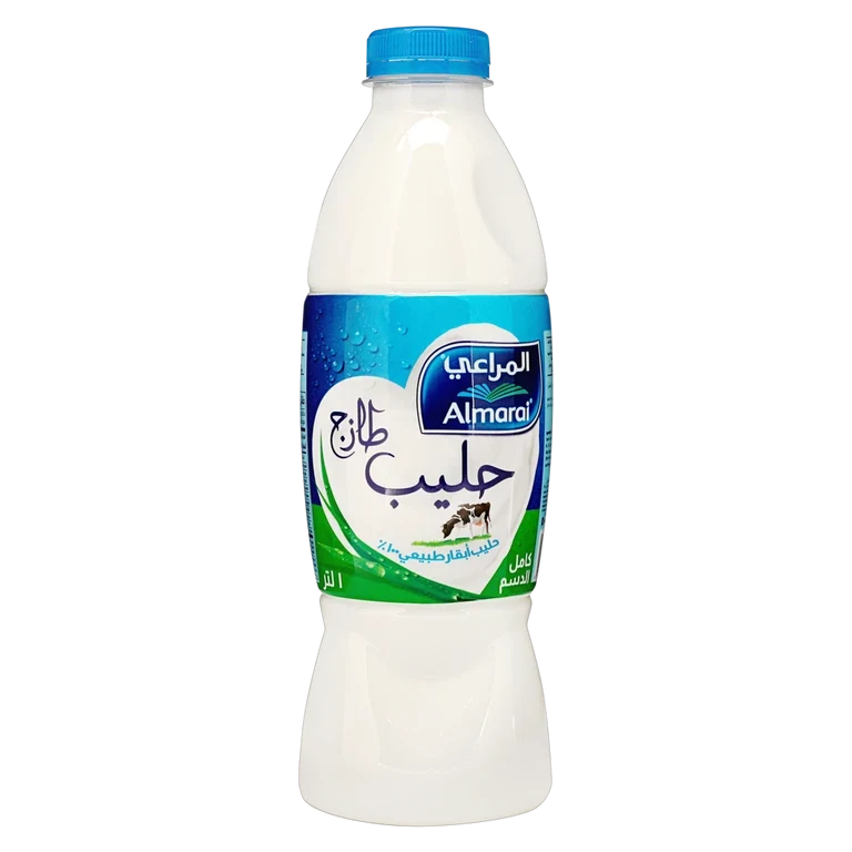 المراعي حليب طازج كامل الدسم 1 لتر 1 لتر - المراعي