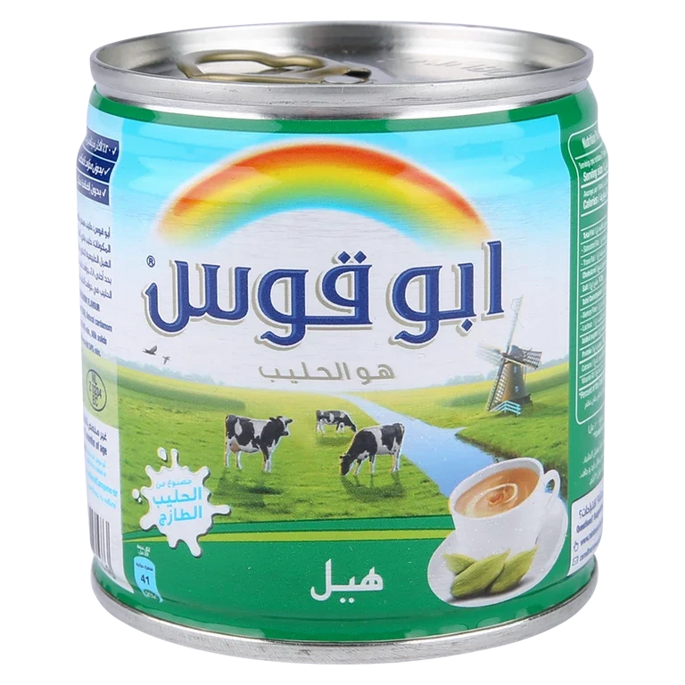 أبو قوس حليب مبخر بالهيل 170 جم 170 جم - أبو قوس