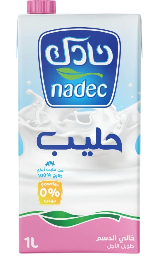 نادك حليب خالي الدسم 1 لتر 1 لتر - نادك