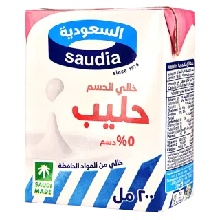 السعودية حليب خالي الدسم 200 مل 200 مل