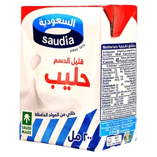 السعودية حليب قليل الدسم 200 مل 200 مل
