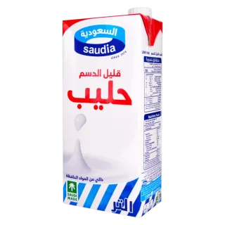 السعودية حليب قليل الدسم 1 لتر 1 لتر