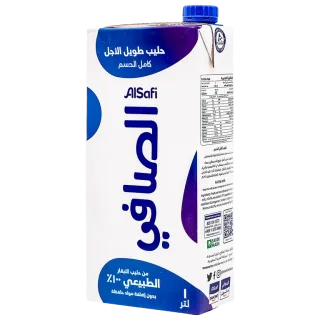 الصافي حليب طويل الأجل كامل الدسم 1 لتر 1 لتر
