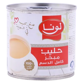 لونا حليب مبخر كامل الدسم 170 جم 170 جم