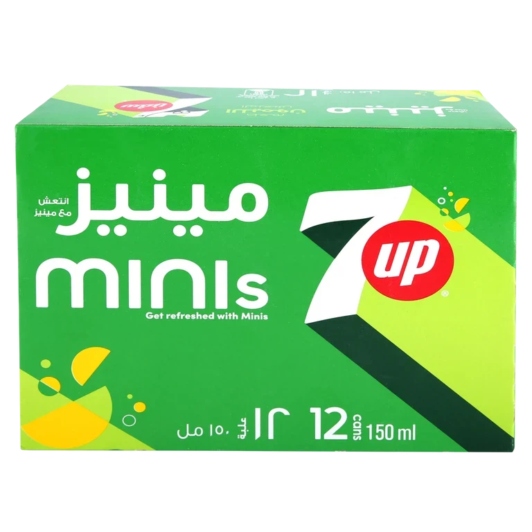 سفن أب مشروب غازي مجموعة 12 حبة 150 مل 12 × 150 مل - سفن أب