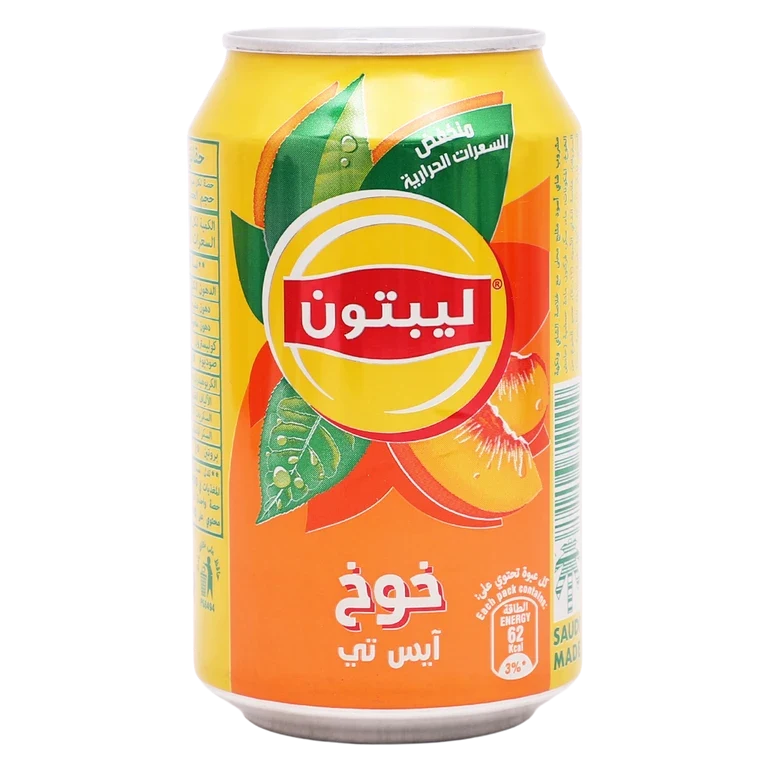 ليبتون أيس تي بنكهة الخوخ 320 مل 320 مل - ليبتون