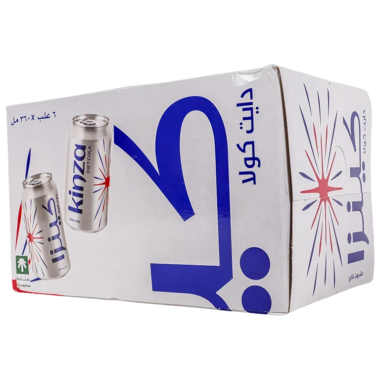 كينزا كولا دايت مشروب غازي 6 حبات 360 مل 6 × 360 مل - كينزا