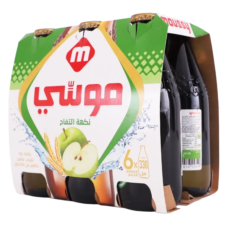 موسي شراب الشعير شراب الشعير تفاح 6 حبات 330 مل 6 × 330 مل - موسي