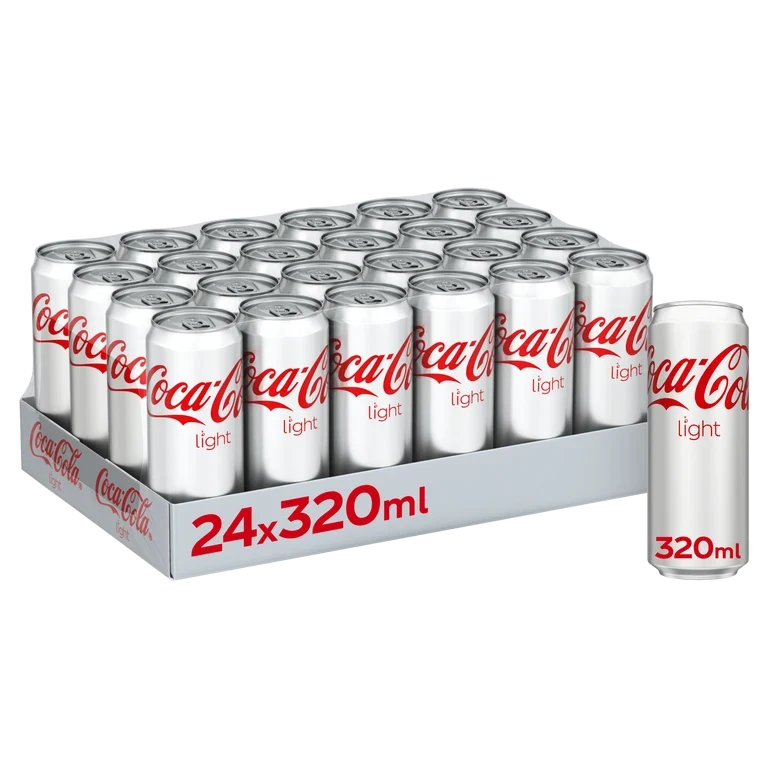 كوكاكولا لايت مشروب غازي 24 حبة 320 مل 24 × 320 مل - كوكاكولا