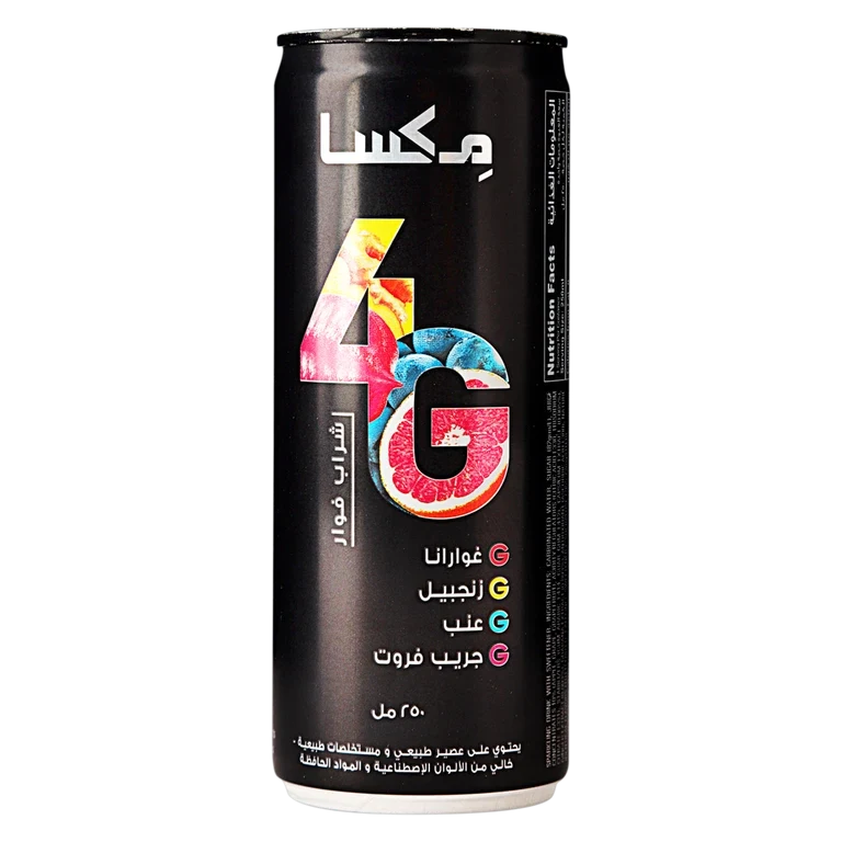 مكسا 4 جي شراب فوار 250 مل 250 مل