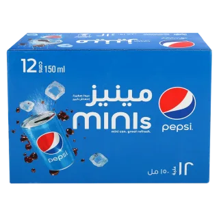 بيبسى مينيز مشروب غازي مجموعة 12 × 150 مل 12 × 150 مل