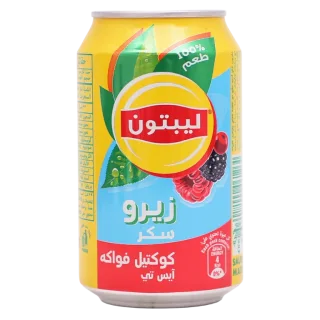 ليبتون أيس تي زيرو سكر بنكهة الفواكه الحمراء 320 مل 320 مل