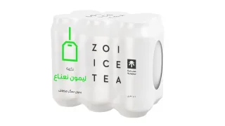 زوي شاي مثلج بنكهة الليمون والنعناع 6 حبات 320 مل 6 × 320 مل