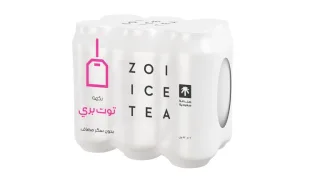 زوي شاي مثلج بنكهة التوت 6 حبات 320 مل 6 × 320 مل