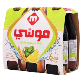 موسي شراب الشعير الليمون والنعناع 6 حبات 330 مل 6 × 330 مل