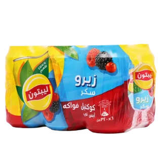 ليبتون آيس تي توت أحمر زيرو عبوة 6 حبات 320 مل 6 × 320 مل
