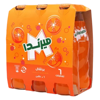 ميرندا مشروب غازي برتقال زجاج 6 حبات 250 مل 6 × 250 مل