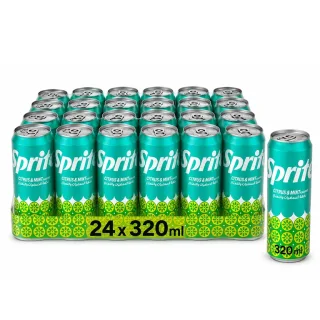 سبرايت مشروب غازي حمضيات بالنعناع 24 حبة 320 مل 24 × 320 مل